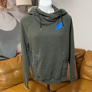 Nike Women's Olive Cowl Neck Hoodie great Condition